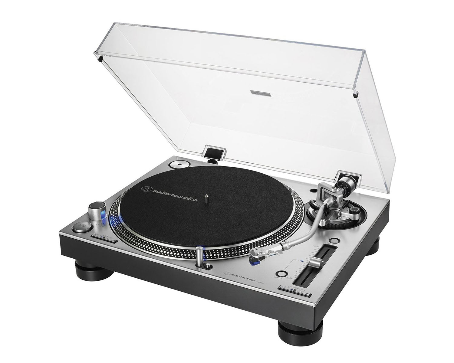 AUDATLP140XPS - Audio Technica AT LP140XPS PRO Direct Drive Turntable Inc Cartridge Silver Image 3