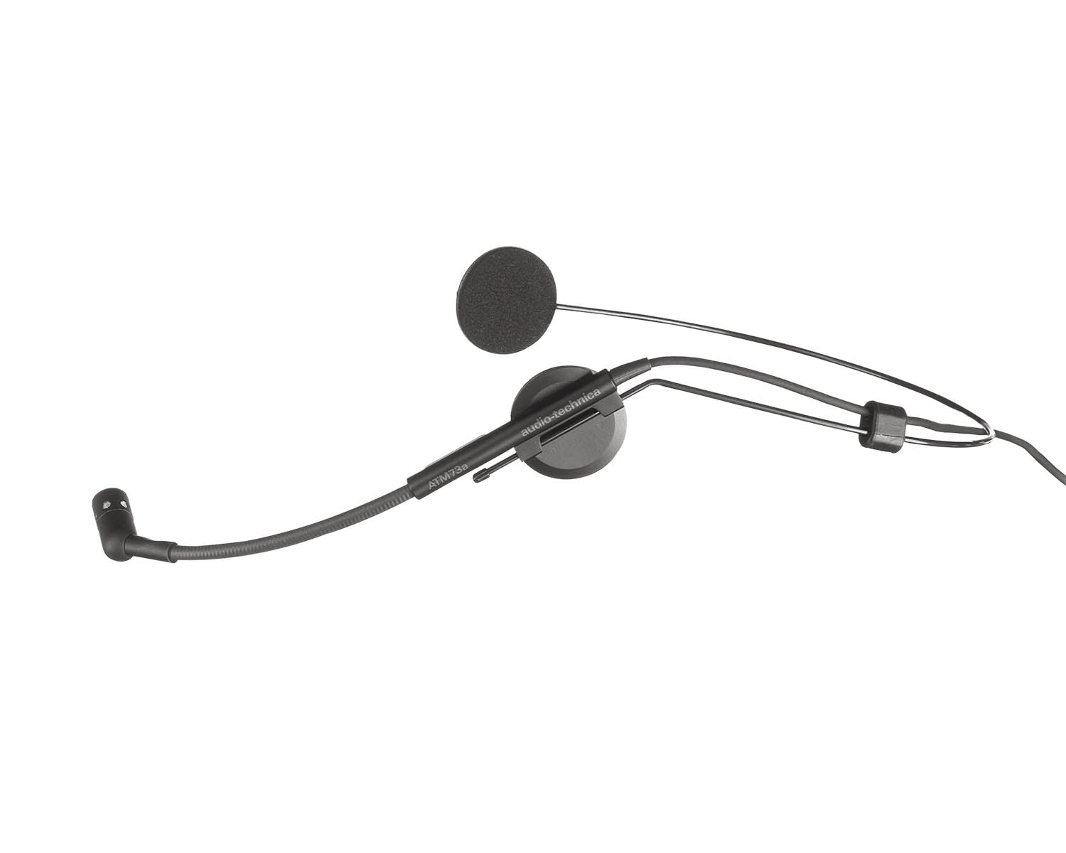 AUDATM73CW - Audio Technica ATM73cW Hi Quality Cardioid Condenser Headmic cW 4 Pin Plug BLACK Image 2