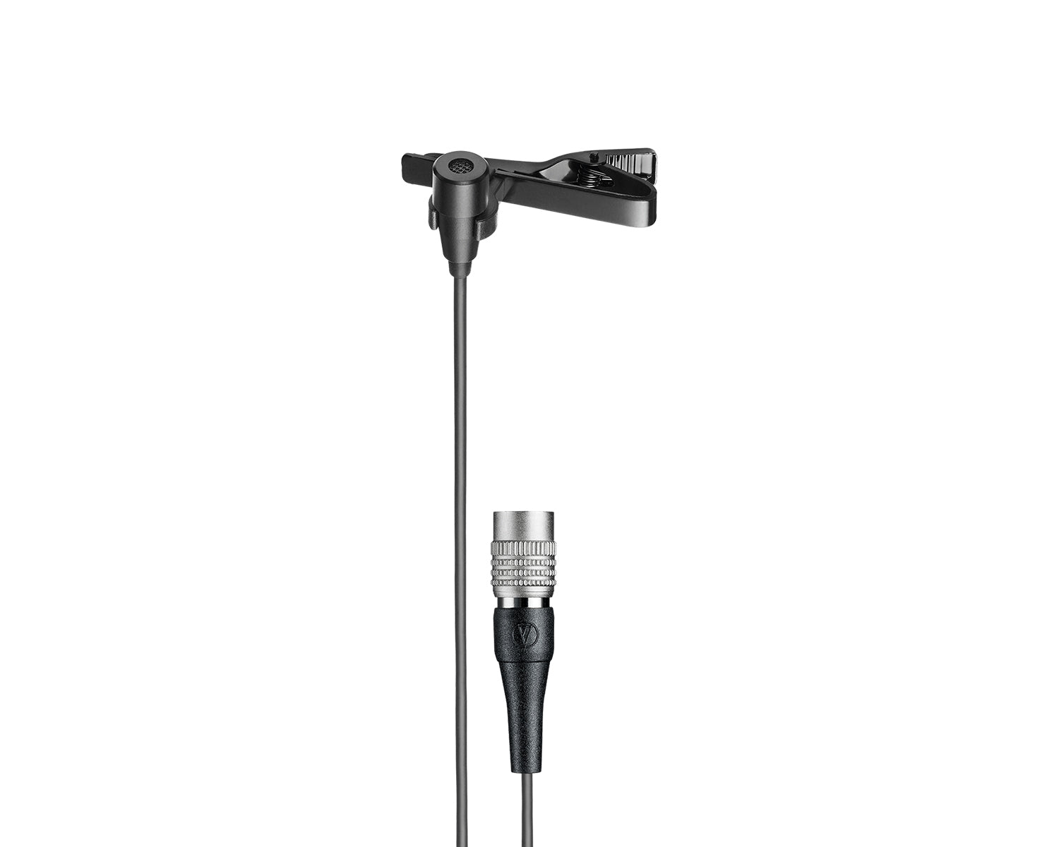 AUDATR35CW - Audio Technica ATR35cW Mini Omni Condenser Lapel Mic cW 4 Pin Plug BLACK Image 1