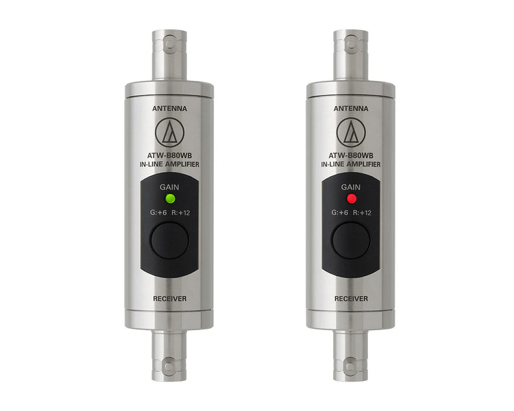 AUDATWB80WB - Audio Technica ATW B80WB UHF 470 990MH Pair of Inline Antenna Boosters Image 1