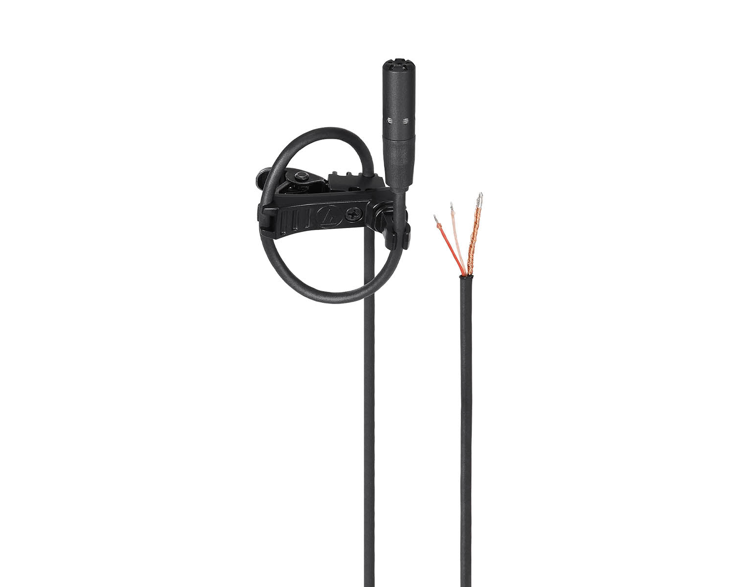 AUDBP898C - Audio Technica BP898c Submini Cardioid Condenser Lavalier Mic Unterminated Black Image 1