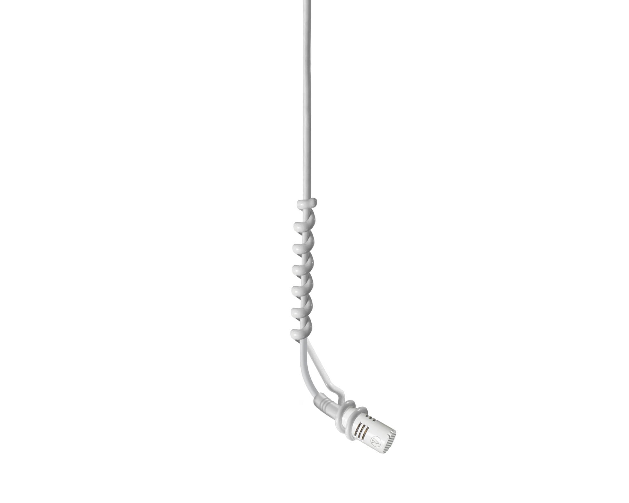 AUDES933WC - Audio Technica ES933WC Cardioid Condenser Hanging Mic XLR Power Module WHITE Image 1