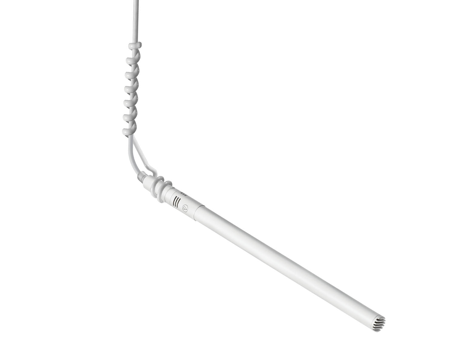AUDES933WMLMIC - Audio Technica ES933WMLMIC MicroLine Condenser Hanging Mic TA3F Connector WHITE Image 1