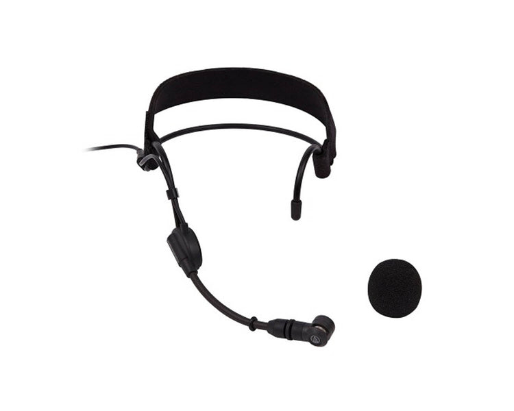 AUDPRO9CW - Audio Technica PRO9cW Cardioid Condenser Headmic cW 4 Pin Plug BLACK Image 1