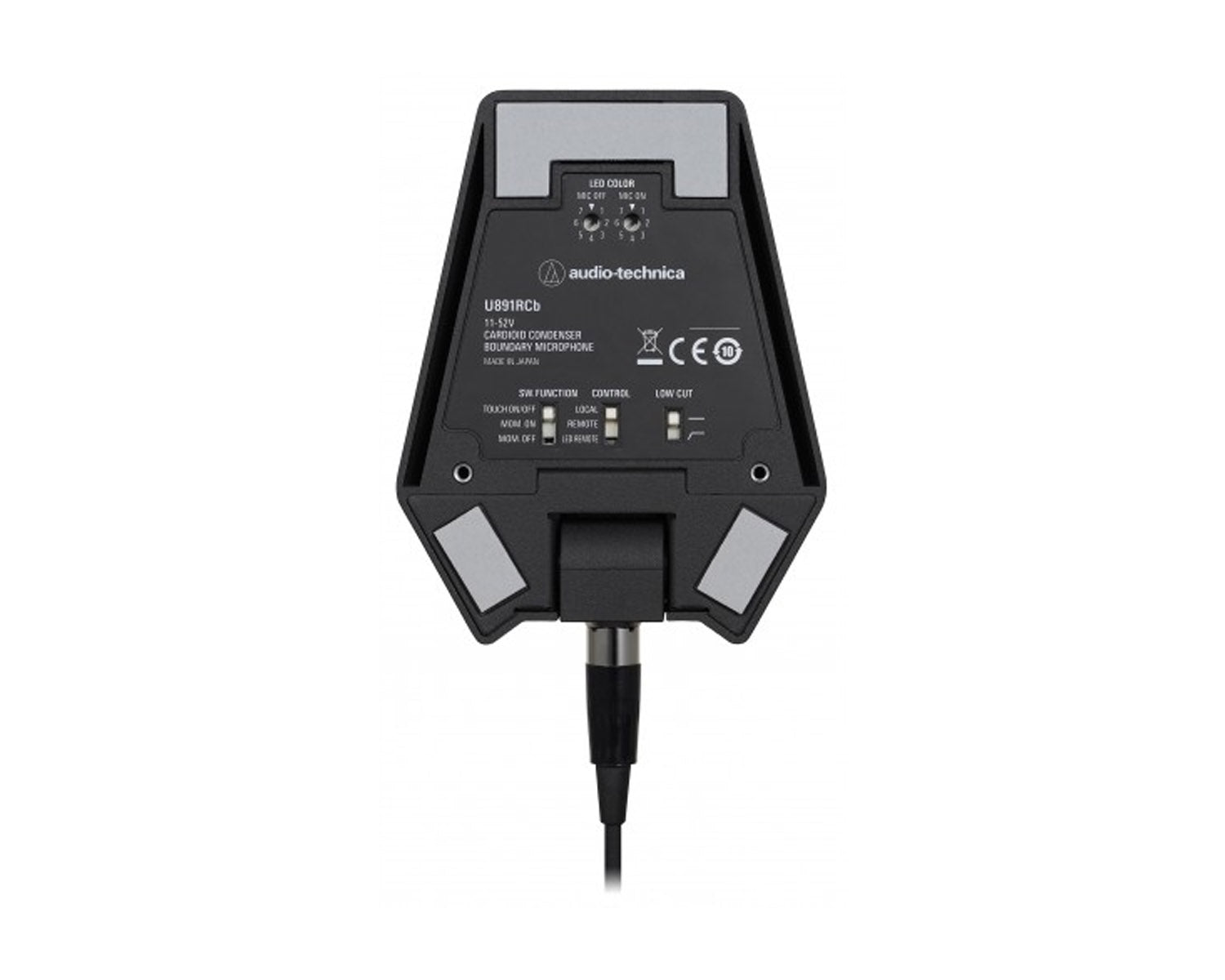 AUDU891RC - Audio Technica U891RCb Cardioid Boundary Mic and Local or Remote Switch Black Image 3