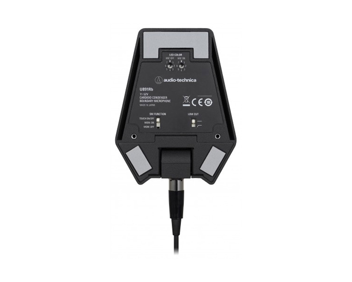 AUDU891R - Audio Technica U891Rb Cardioid Condenser Boundary Mic with Switch Black Image 3