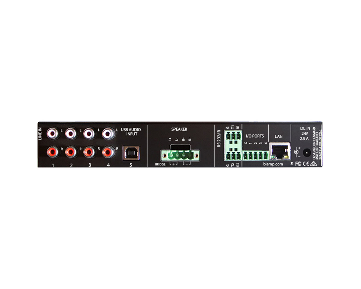 BIAAMPD225H - Biamp AMP D225H 2Ch Half Rack Class D Amplifier 2x35W @ 4ohm Image 2