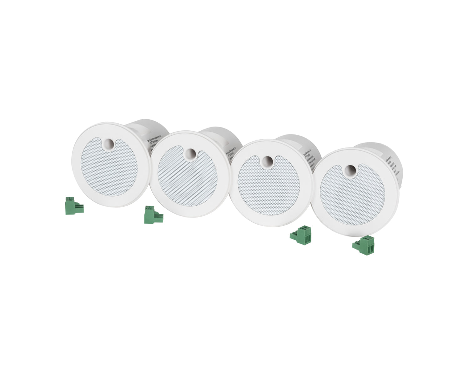 BIADS1320W4 - Biamp DS1320 W 4 Active Emitter Loudspeaker 4 Pack exl Cables White Image 1
