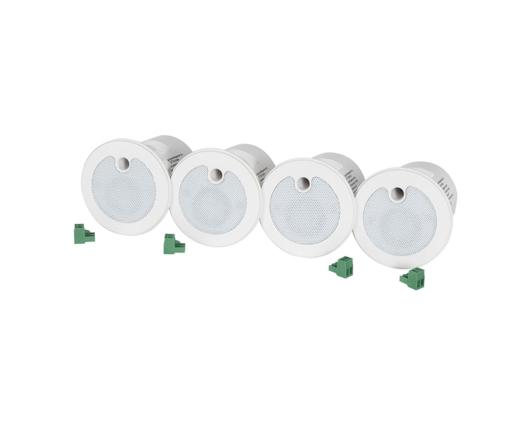 BIADS1320W4 - Biamp DS1320 W 4 Active Emitter Loudspeaker 4 Pack exl Cables White Image 1