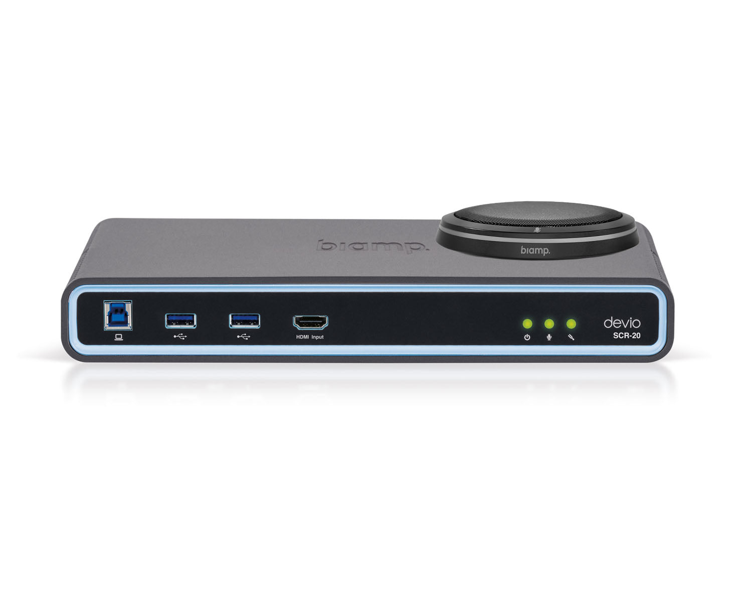 BIADSCR20TXB - Biamp Devio SCR 20TX Conferencing Hub 1x SCR 20 and 1x TTM XEX Black Image 1