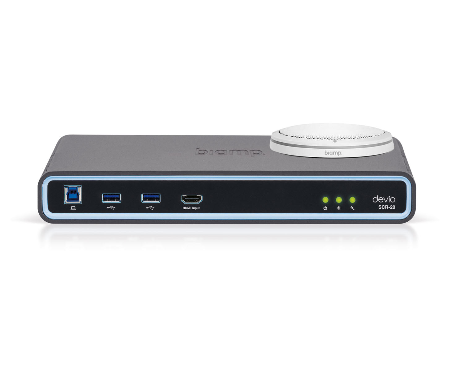 BIADSCR20TXW - Biamp Devio SCR 20TX Conferencing Hub 1x SCR 20 and 1x TTM XEX White Image 1