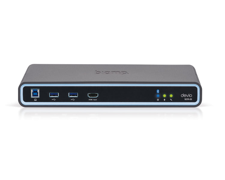 BIADSCR25CW - Biamp Devio SCR 25C Conferencing Hub 1x SCR 25 and 1x DCM 1 White Image 2
