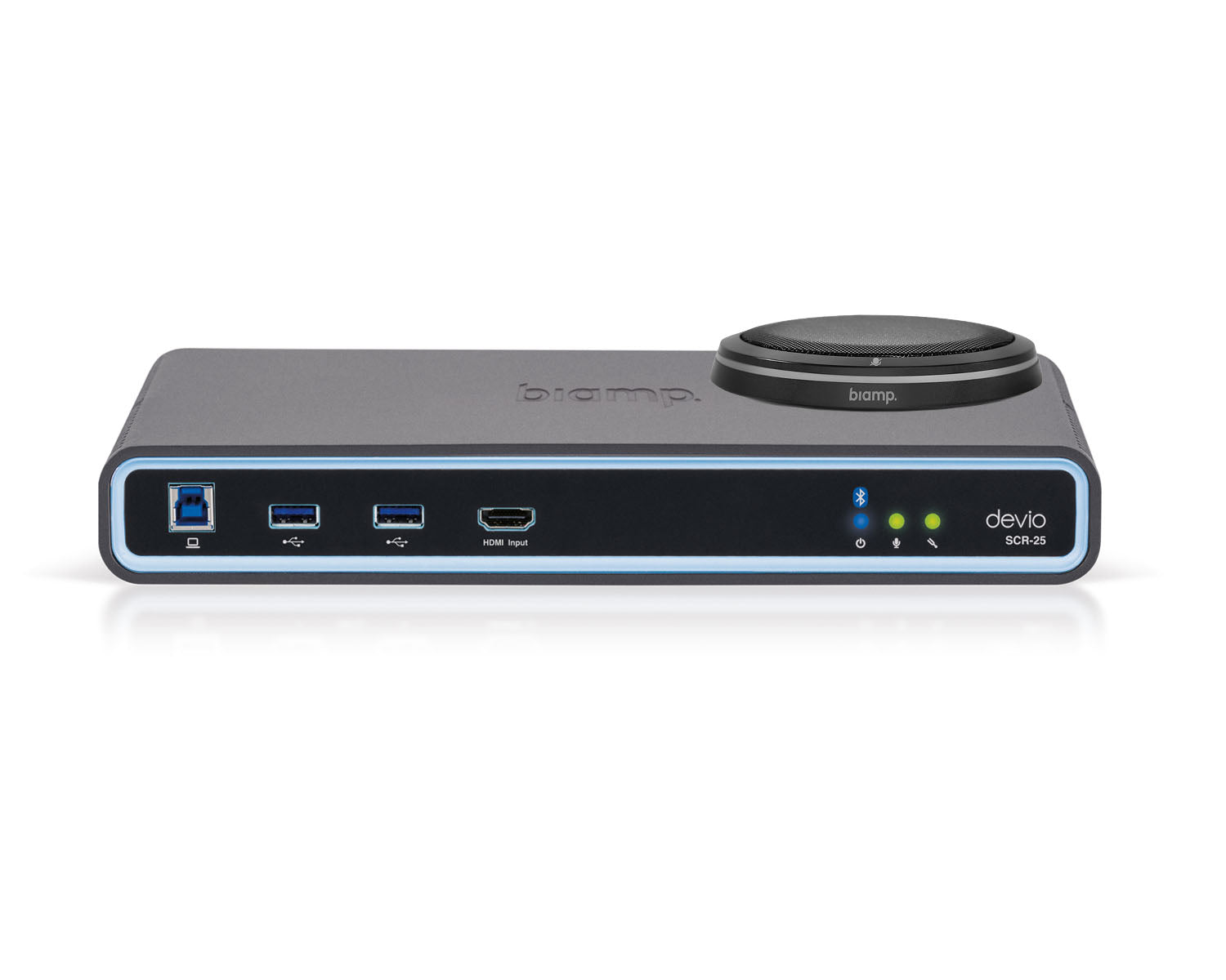 BIADSCR25TXB - Biamp Devio SCR 25TX Conferencing Hub 1x SCR 25 and 1x TTM XEX Black Image 1