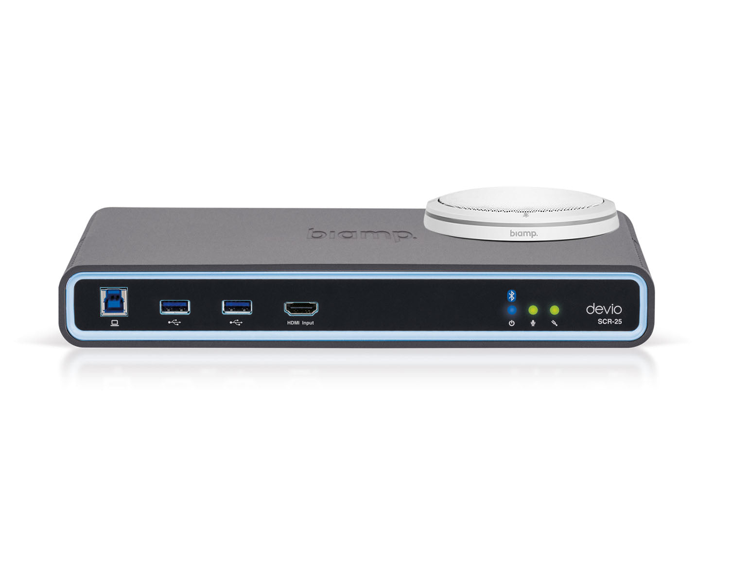 BIADSCR25TXW - Biamp Devio SCR 25TX Conferencing Hub 1x SCR 25 and 1x TTM XEX White Image 1