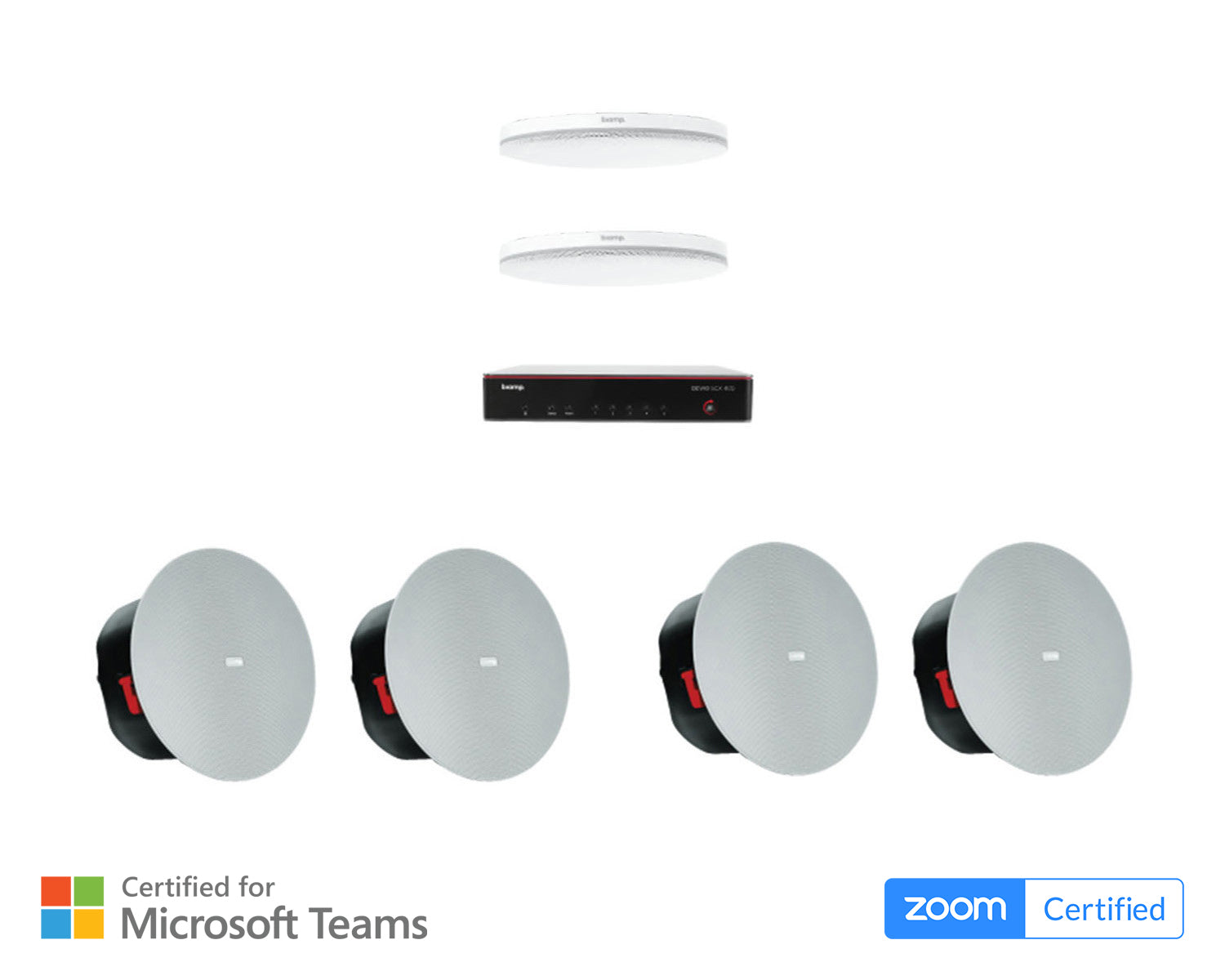 BIAMRBLSC - Biamp MRB L SCX400 C Meeting Room Bundle with Parle TCM XA or XEX Mics Wht Image 1