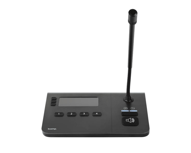 BIANG1040 - Biamp NPX G1040 4 Button Paging Station with Gooseneck Mic Image 1