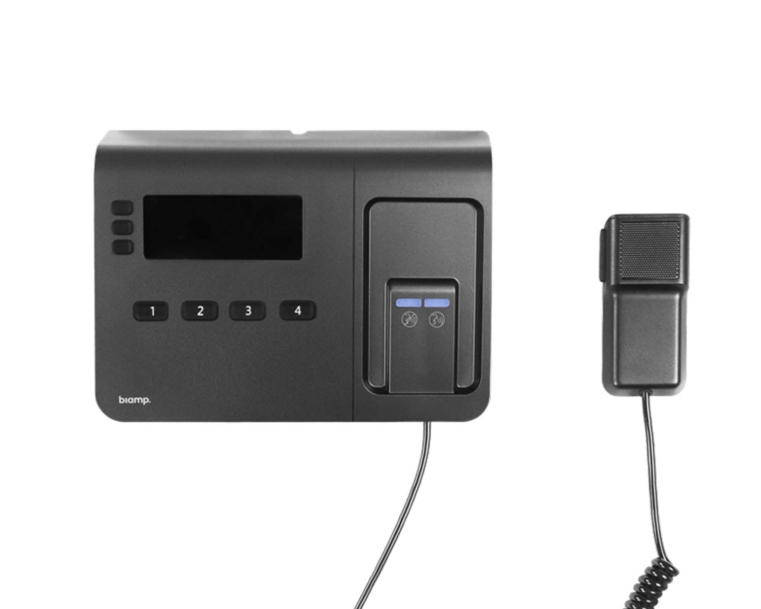 BIANH1040 - Biamp NPX H1040 4 Button Paging Station with Handheld Mic Image 1