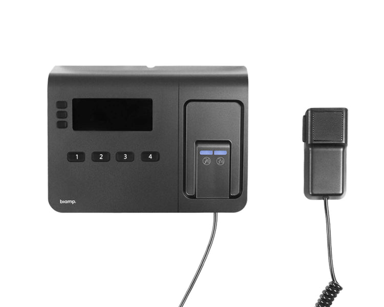 BIANH1040 - Biamp NPX H1040 4 Button Paging Station with Handheld Mic Image 1