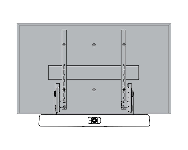 BIAPMA2000DM - Biamp Parle PMA 2000 DM Video Bar Mount Kit for Parle 2000 Series Bar Image 6