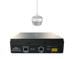 BIAPTCM1AW - Biamp Parle TCM 1A Pendant AVB Beamtracking Mic and PoE Amplifier White Image 1