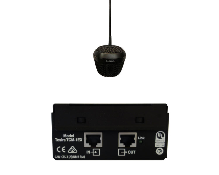 BIAPTCM1EX - Biamp Parle TCM 1EX Expansion Pendant AVB Beamtracking Microphone Black Image 1
