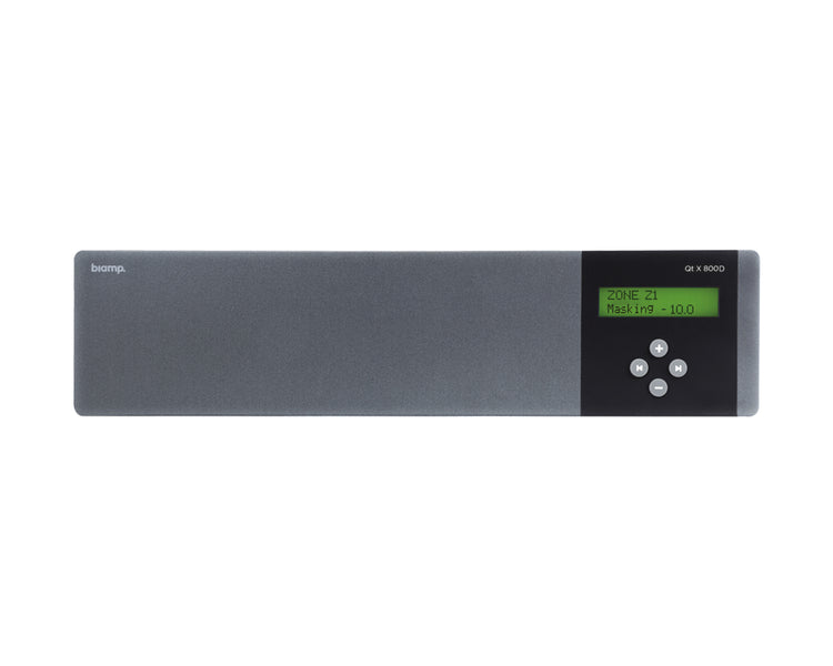 BIAQTX800D - Biamp Qt X 800 D 8 Zone Sound Masking Control Module Dante 2U Image 1