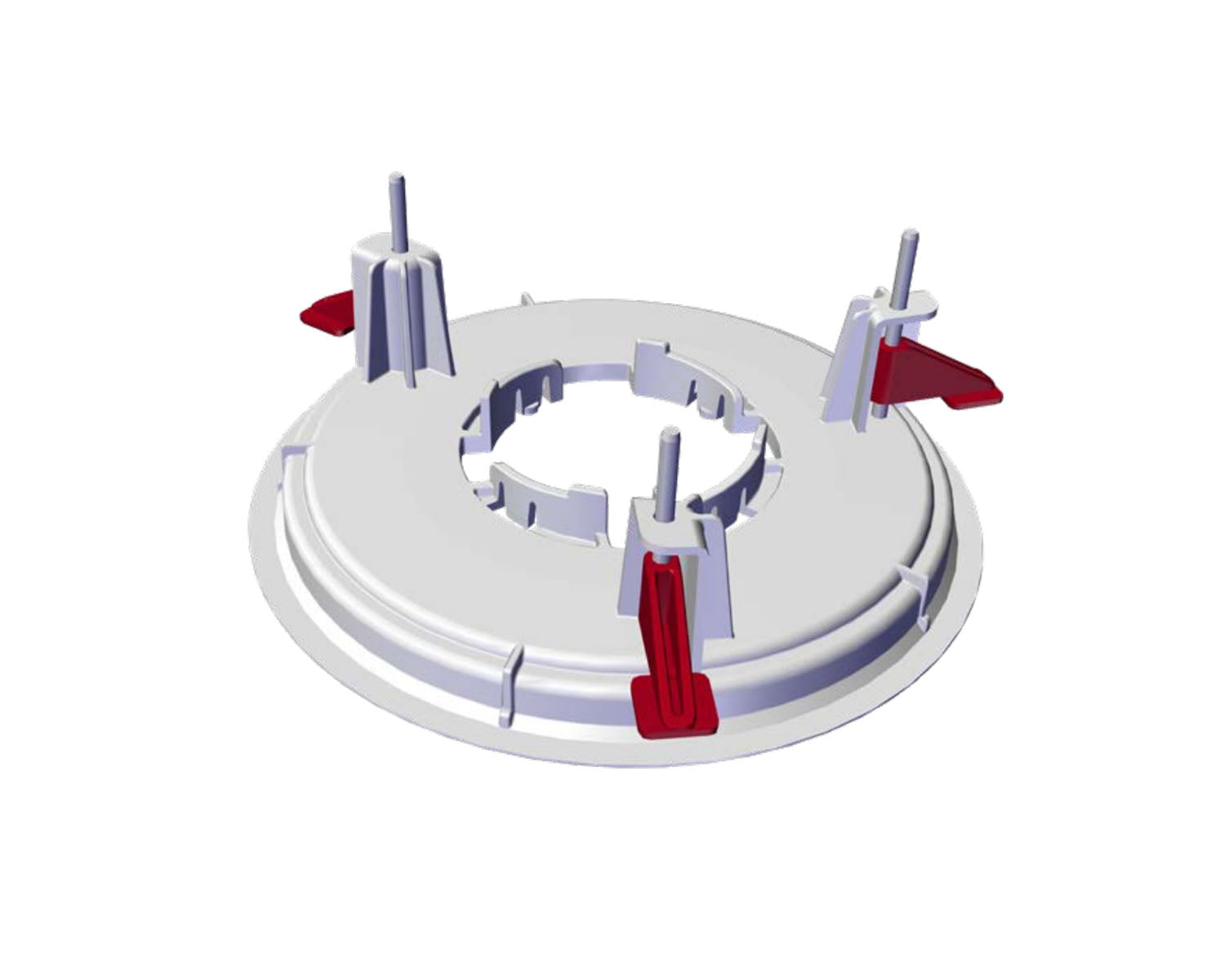 BIATCMXFMW - Biamp Parle TCM X FM Flush Mount for TCM X or TCM XA or TCM XEX Mics Wht Image 1