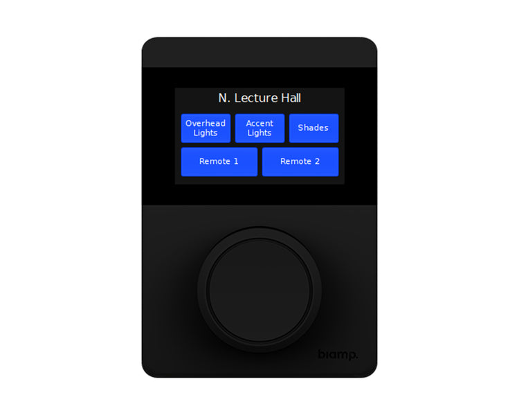 BIATECX1000B - Biamp Apprimo TEC X 1000 Ethernet Control Pad with Knob Black Image 1