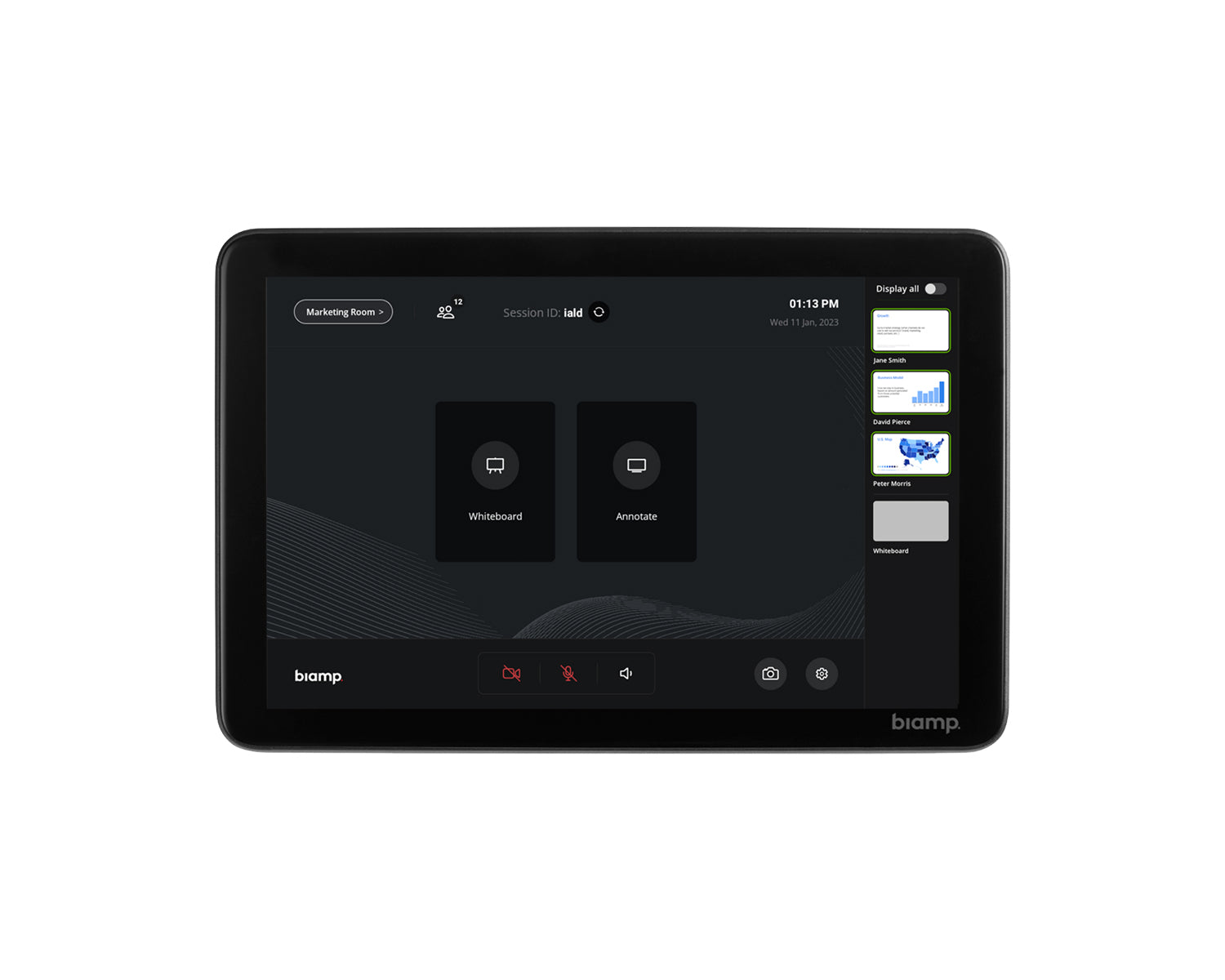 BIATOUCH8MAX - Biamp Touch 8 MAX Control Panel for MAX Connect BYOM Solution Image 2