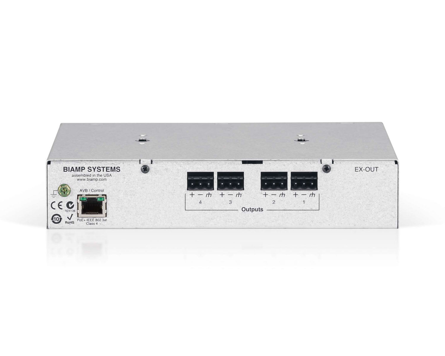 BIATSEXOUT - Biamp Tesira EX OUT Half Rack Expander 4x Mic or Line Outputs Image 2
