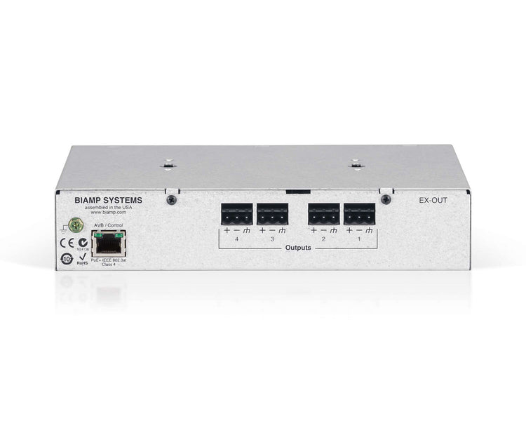 BIATSEXOUT - Biamp Tesira EX OUT Half Rack Expander 4x Mic or Line Outputs Image 2