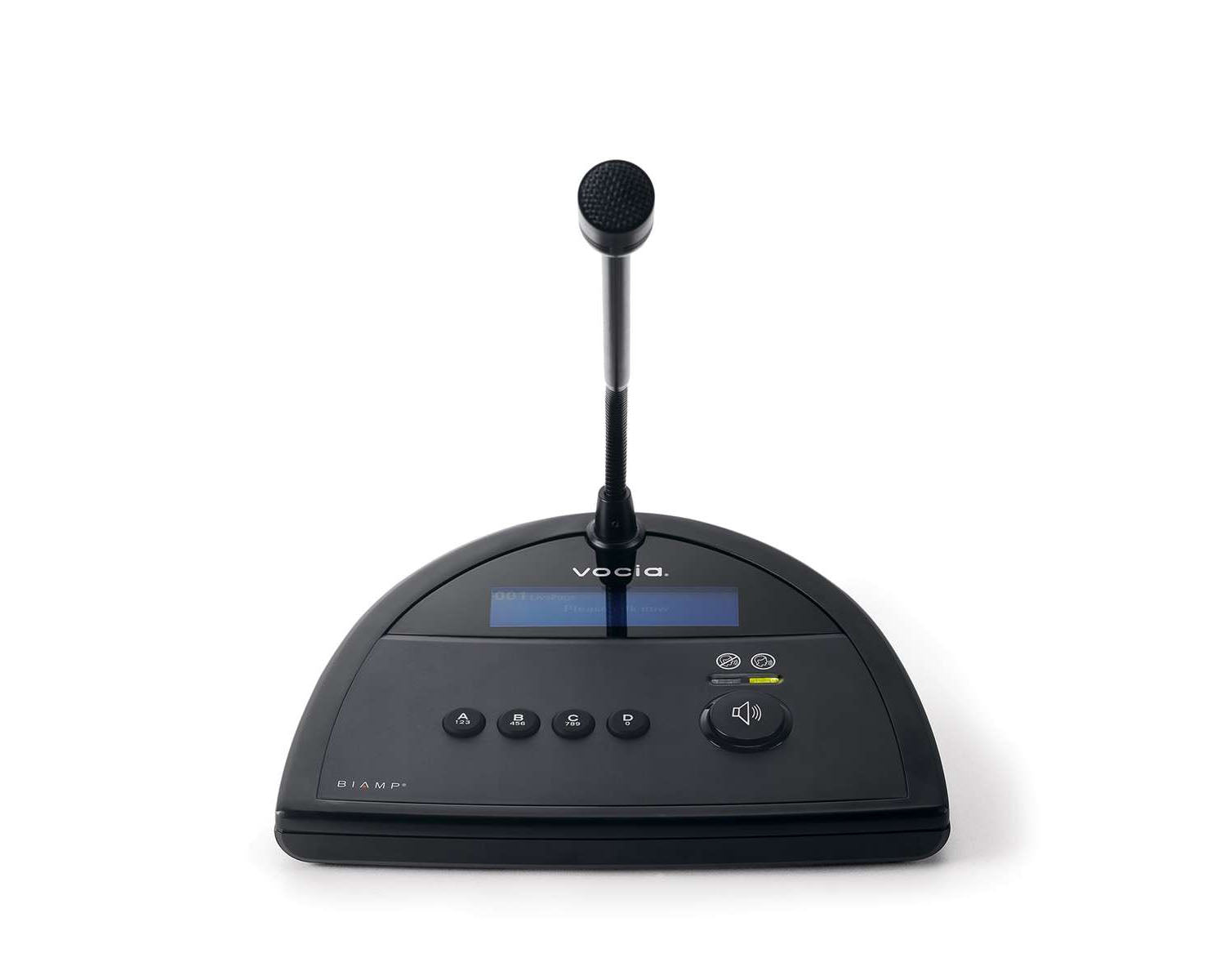 BIAVDS4 - Biamp Vocia DS 4 4 Button Desktop Paging Station Inc Gooseneck Mic Image 1