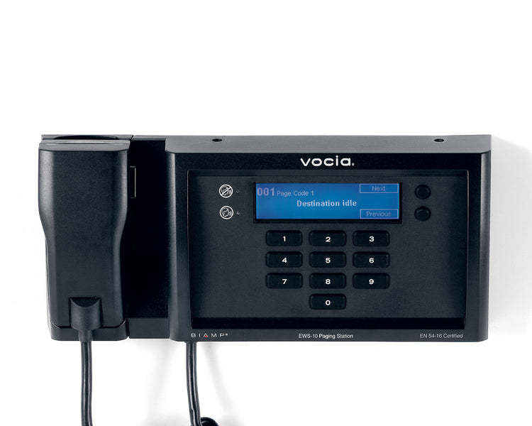 BIAVEWS10 - Biamp Vocia EWS10 10 10 Button Emergancy Wall Mount Paging Station EN54 Image 1