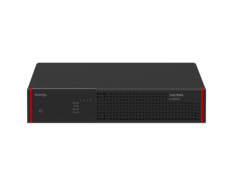 BIAVOLTA3004 - Biamp Voltera A 300.4 Compact Power Amp 4x75W Half Rack Image 1