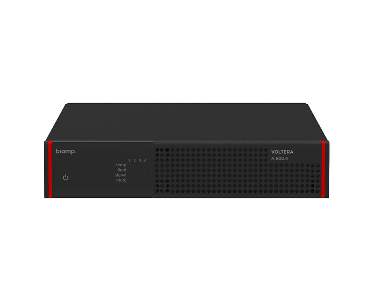BIAVOLTA6004 - Biamp Voltera A 600.4 Compact Power Amp 4x150W Half Rack Image 1