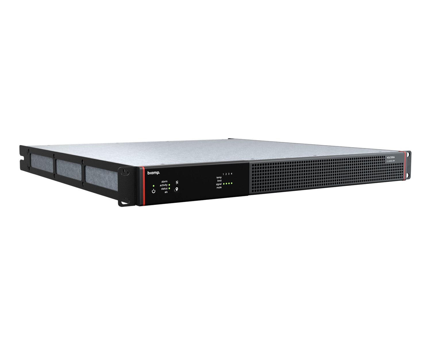 BIAVOLTD24004M - Biamp Voltera D 2400.4M Power Amplifier with DSP and Dante 4x600W 1U Image 2