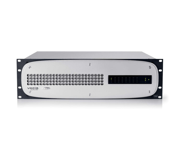 BIAVVA8600C - Biamp Vocia VA 8600C 8x600W Digital Network Amplifier 70 or 100v EN54 3U Image 1