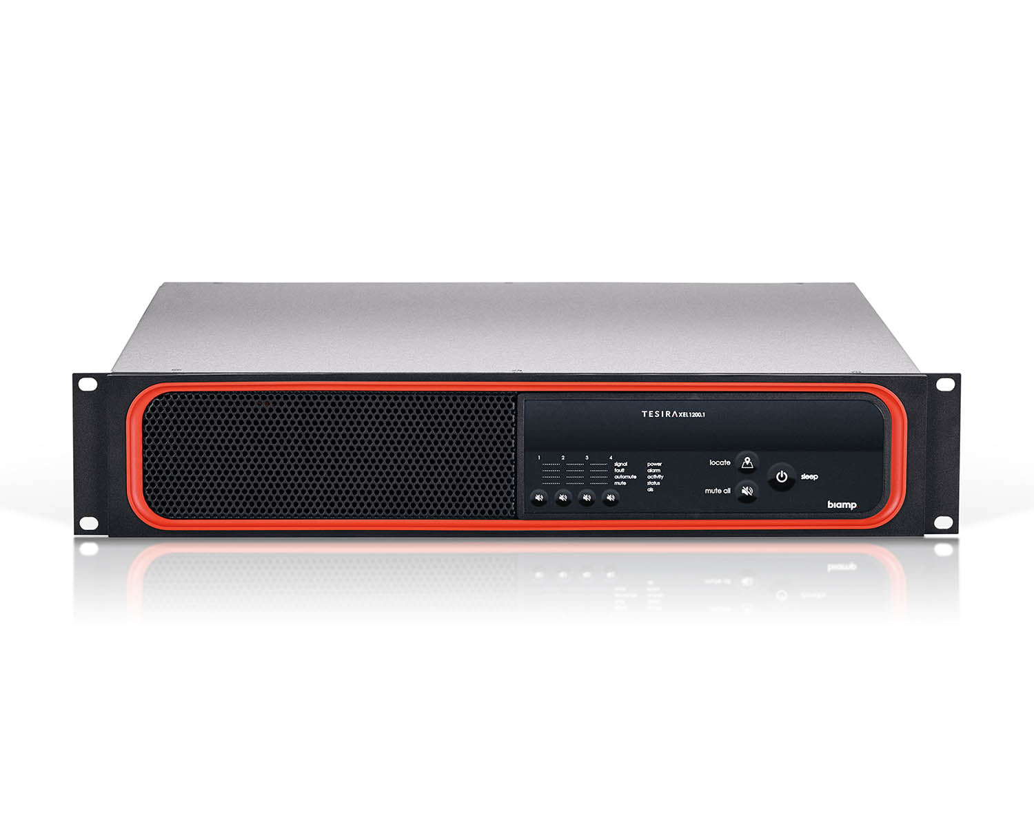 BIAXEL12001 - Biamp TesiraXEL 1200.1 4ch Digital Network Amplifier 70 or 100v 2U Image 1