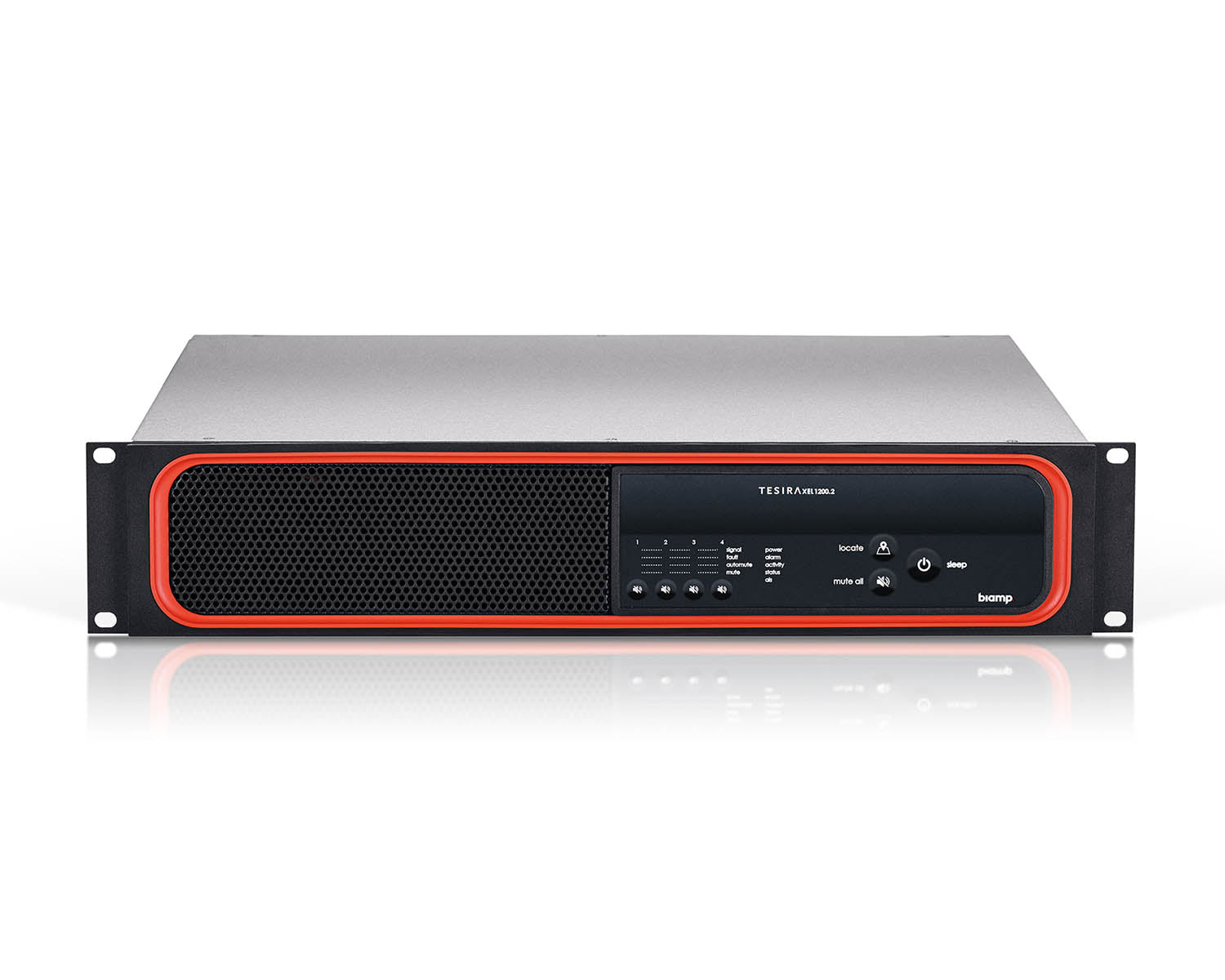 BIAXEL12002 - Biamp TesiraXEL 1200.2 4ch Digital Network Amplifier 70 or 100v 2U Image 1