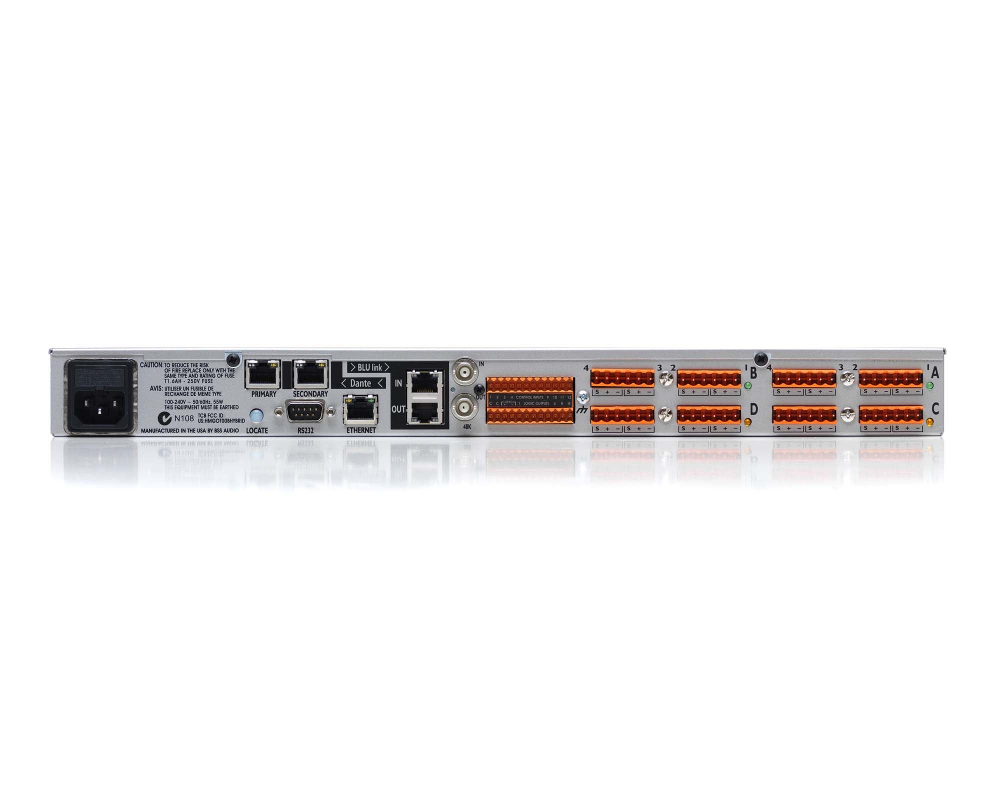 BSSBLU806C - BSS BLU806 (BLU800 with Dante Ports) Chassis Only 1U Image 2