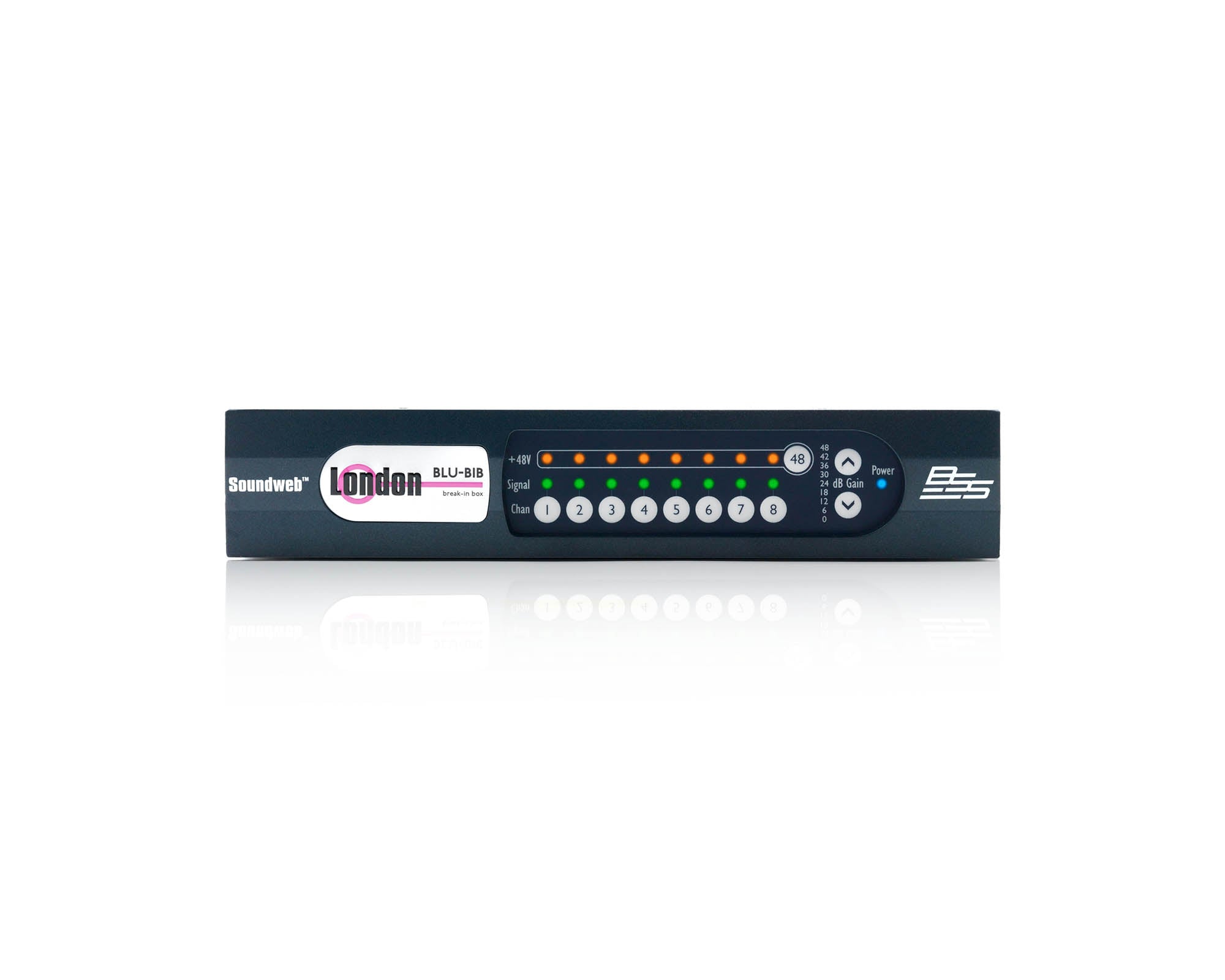 BSSBLUBIBBG - BSS *B GRADE* BLU BIB Break In Box 8Ch Analogue In Half 1U  Image 1
