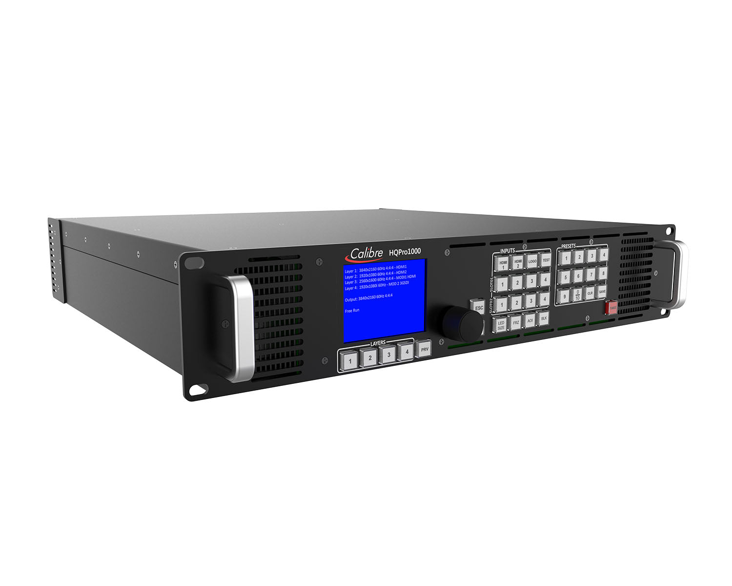 CALHQPRO1000 - Calibre HQPro1000 Scaler Switcher 2xHDMI and 2xHDMI or DP or 3GSDI Inputs 2U Image 2