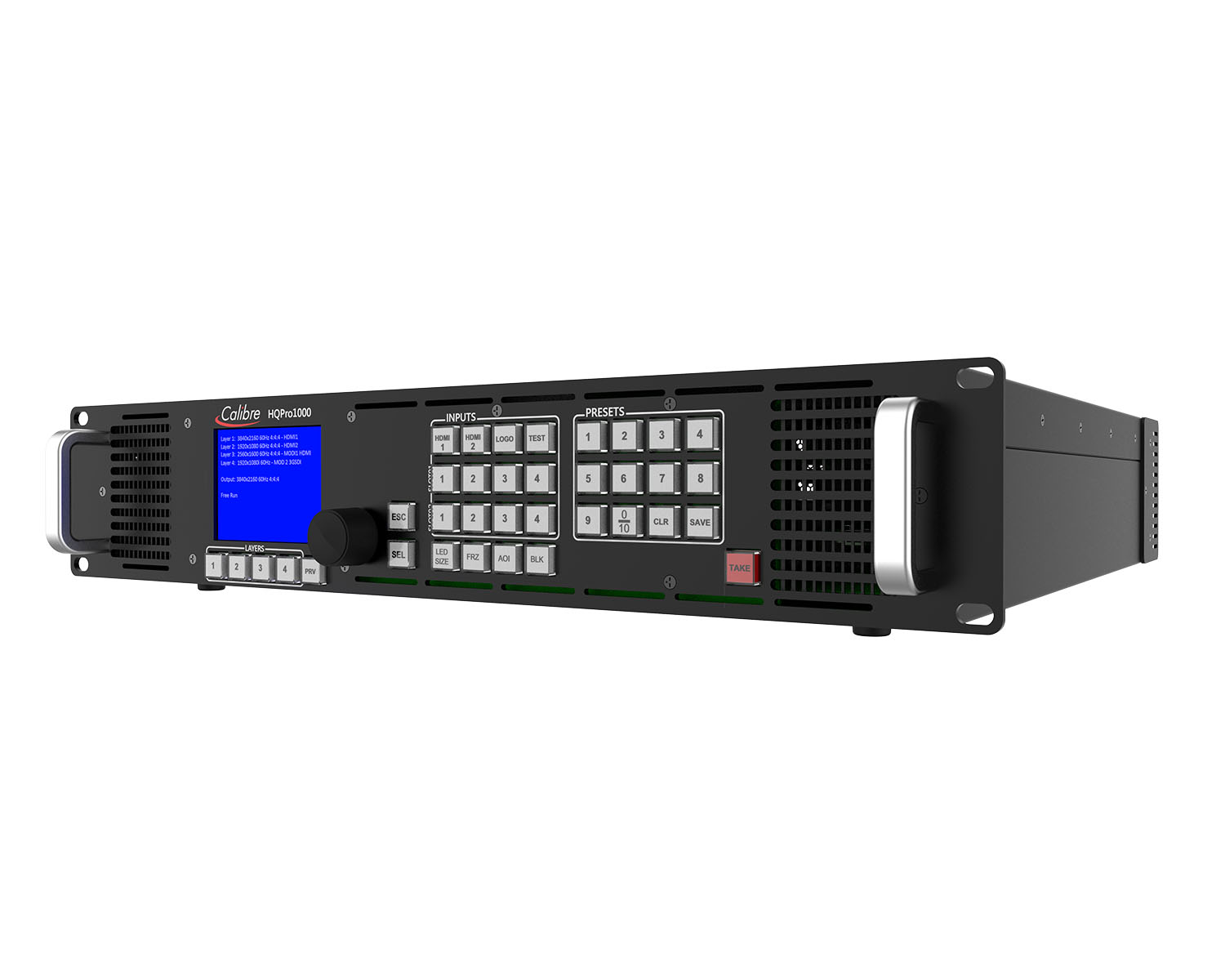 CALHQPRO1000 - Calibre HQPro1000 Scaler Switcher 2xHDMI and 2xHDMI or DP or 3GSDI Inputs 2U Image 4