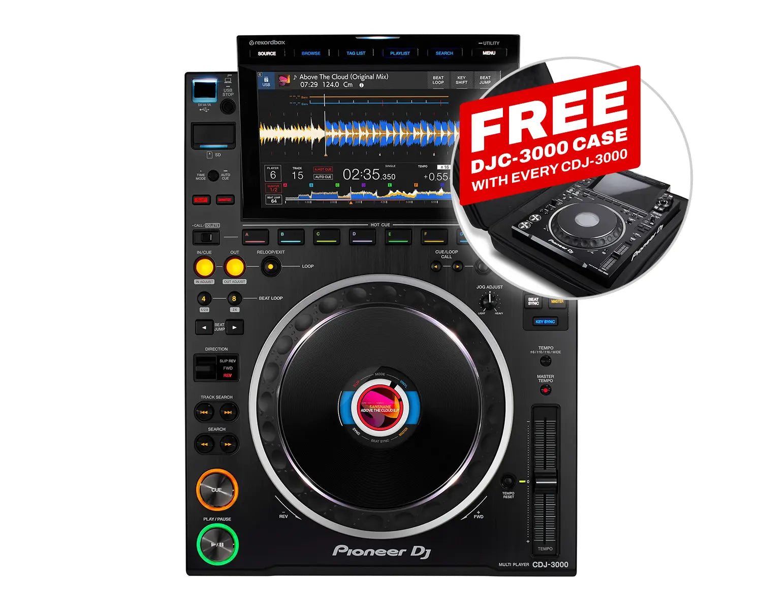 CDJ-3000 Pro MPU-Driven DJ Multi Player with 9" Touch Screen