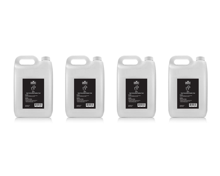 CHABF5X4 - CHAUVET DJ BF5 BOX OF 4 x 5 Litre Bottle High Performance Bubble Fluid Image 1