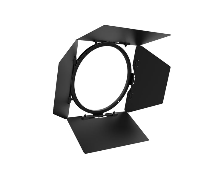CHACDH12XBD - CHAUVET Professional COLORdash H12X Four Leaf Aluminium Barndoor Black Image 1