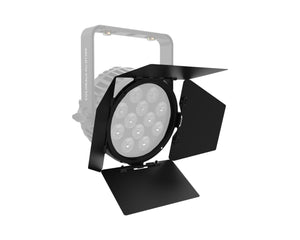 CHACDH12XBD - CHAUVET Professional COLORdash H12X Four Leaf Aluminium Barndoor Black Image 2