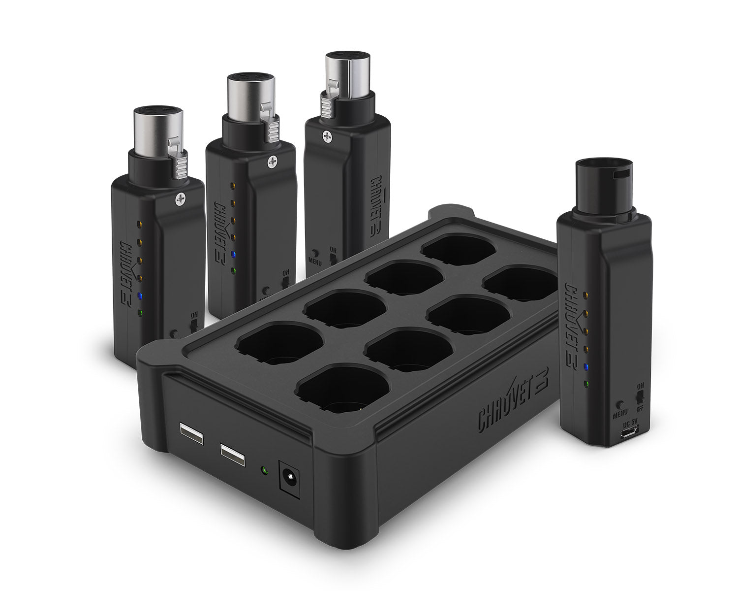 CHADFIXP - CHAUVET DJ D Fi XLR Pack Wireless DMX Pack (1x D Fi XLR TX or 3x D Fi XLR RX) Image 1