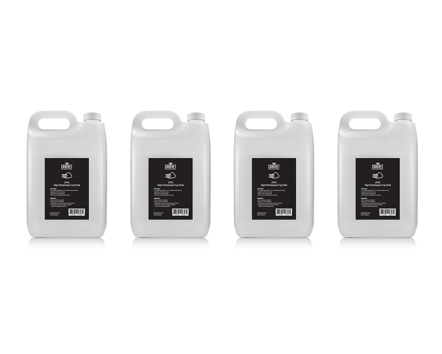 CHAFF5X4 - CHAUVET DJ FF5 BOX OF 4 x 5 Litre Bottle High Performance Smoke Fluid Image 1