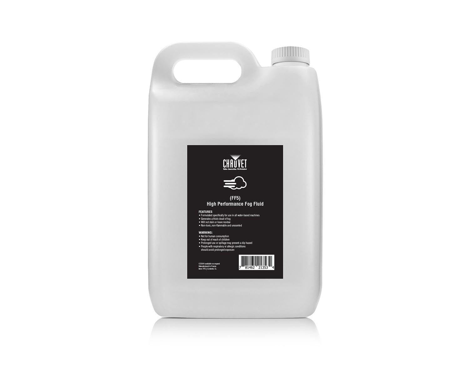 CHAFF5X4 - CHAUVET DJ FF5 BOX OF 4 x 5 Litre Bottle High Performance Smoke Fluid Image 2